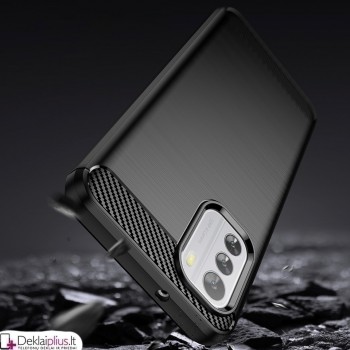 Carbon guminis dėklas - juodas (Nokia G60)